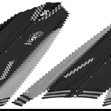 Bomber-takki AAPE by A Bathing Ape AAPE Now Fleece Baseball Jacket Musta | AAPSWMB328XXNBKX, 1