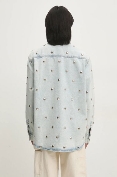 Paita Fiorucci Fiorucci Relaxed Studded Denim Shirt Sininen | U01FMDSI074DN01DN08, 2