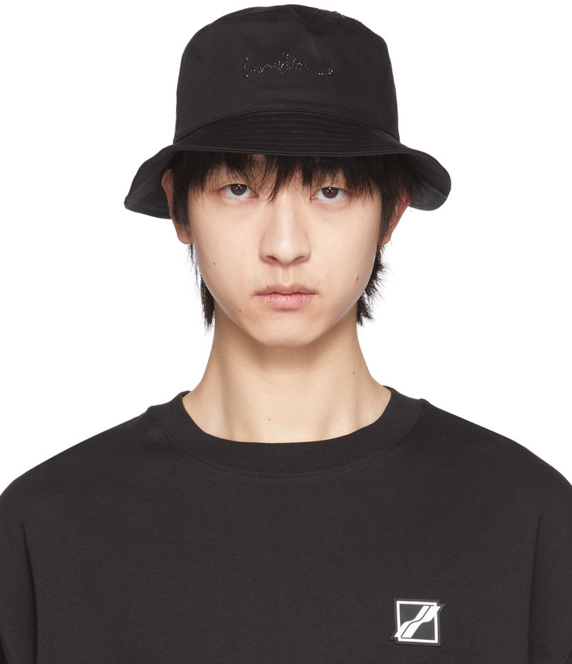 Korkki We11done We11done Hotfix Star Bucket Hat Musta | WD-AH1-22-410-U-BK