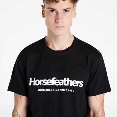 T-paita Horsefeathers Quarter T-Shirt Musta | SM856T, 0