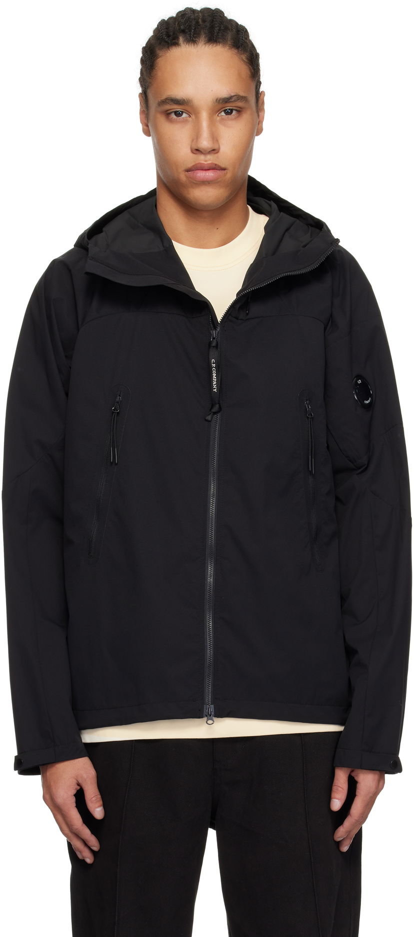 Tuulitakki C.P. Company C.P. Company Pro-Tek Hooded Jacket Musta | 18CMOW006A-110264A