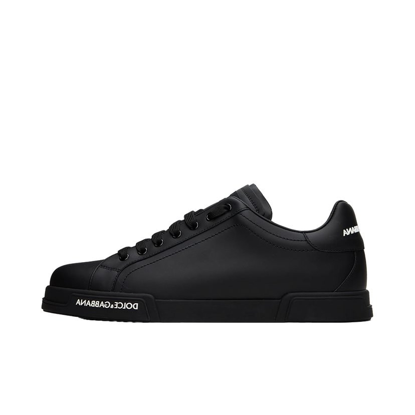 Tennarit ja kengät Dolce & Gabbana Black Portofino Sneakers Musta | CS2213AA335