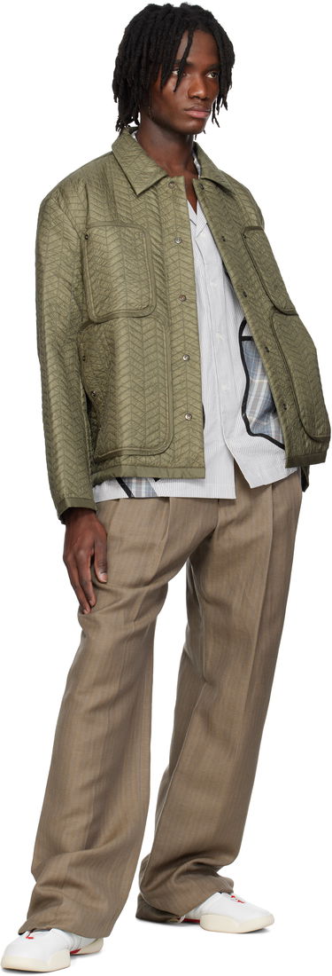 Puffer takki Craig Green Craig Green Quilted Worker Jacket Vihreä | CGSS25CWOJKT82, 3