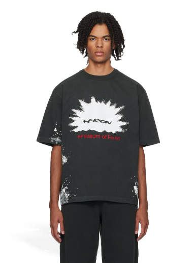 T-paita HERON PRESTON 'Museum' T-Shirt Musta | HMAA032F23JER0051025