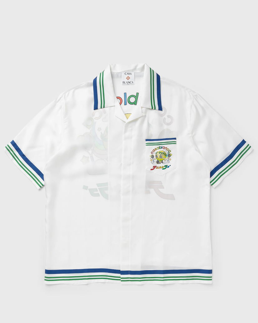 Paita Casablanca Casa Blanca Cuban Collar Shirt Valkoinen | M-AW25-SH-003-01