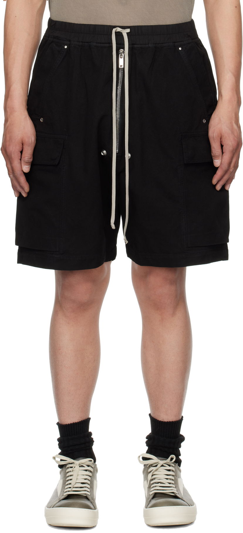 Shortsit Rick Owens Rick Owens DRKSHDW Hollywood Cargo Shorts Musta | DU01E3369 CVS