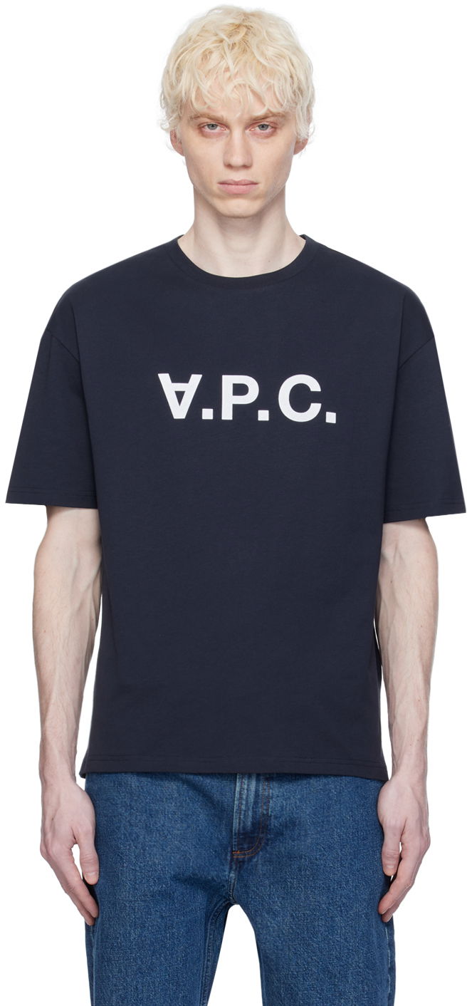T-paita A.P.C. 'VPC' T-Shirt Tummansininen | COFDW-H26324