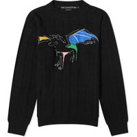 Villapaita Andersson Bell Dragon Summer Crew Neck Sweater Musta | ATB1041U-BLACK, 1