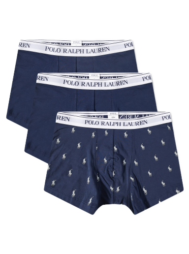 Nyrkkeilijät Polo by Ralph Lauren Classic Trunk - 3 Pack Tummansininen | 714830299058
