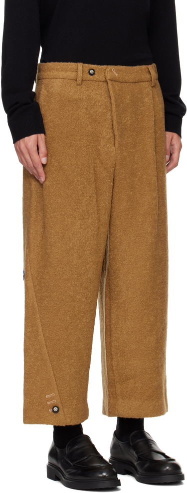 Housut ADER ERROR Brown Wool Wide Leg Trousers Ruskea | BN01FWSA0207CM, 1