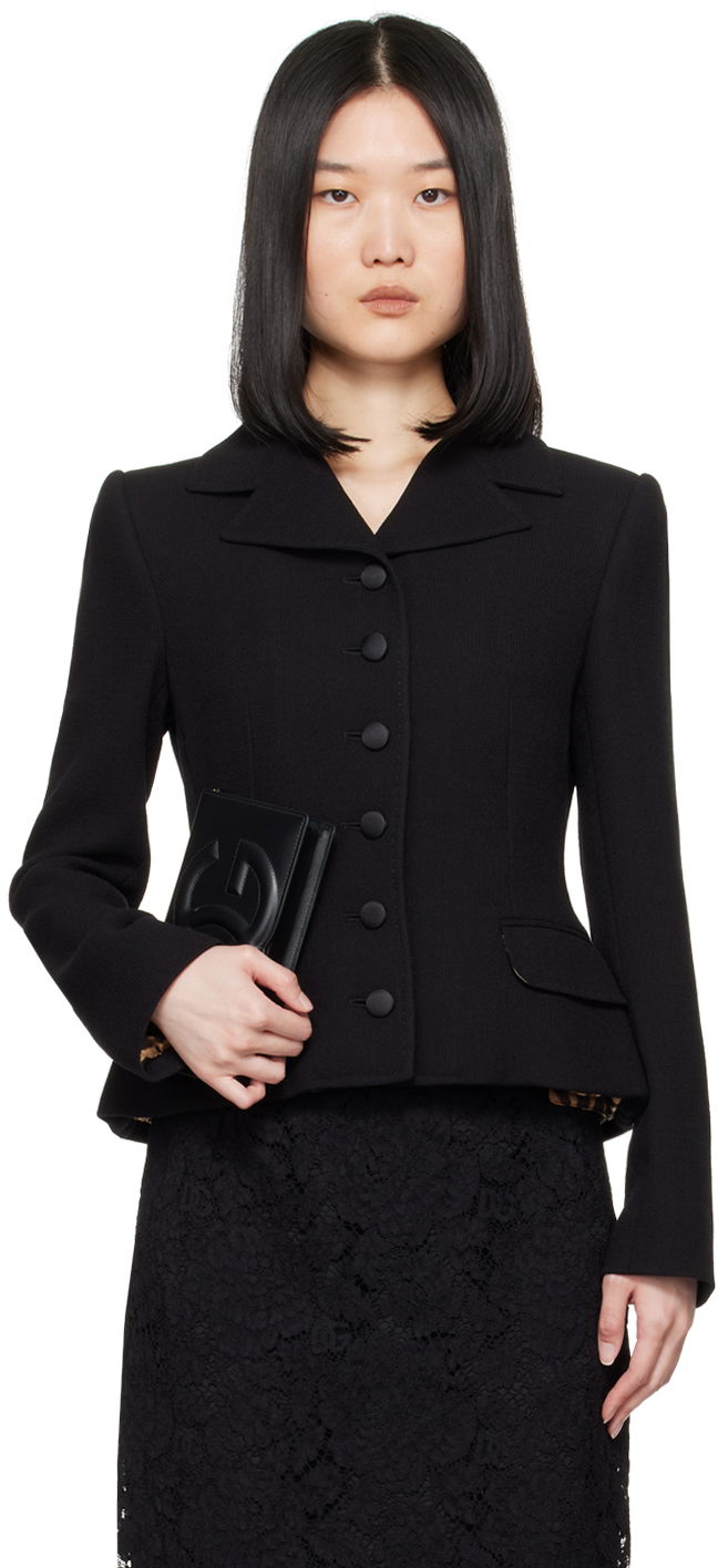 Lompakko Dolce & Gabbana Padded  Jacket Musta | F26AJT GDCL2