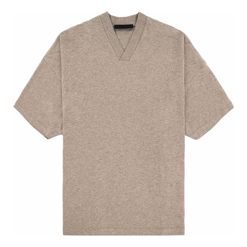 T-paita Fear of God Essentials V-Neck T-Shirt Ruskea | 125BT234114F