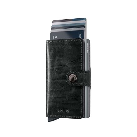 Lompakko Secrid Miniwallet - Dutch Martin - Grey Musta | MDM-Grey