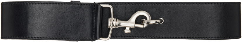 Vyöt Dries Van Noten Dries Van Noten Elasticized Leather Belt with Clip Fastening Musta | 252-021404-151