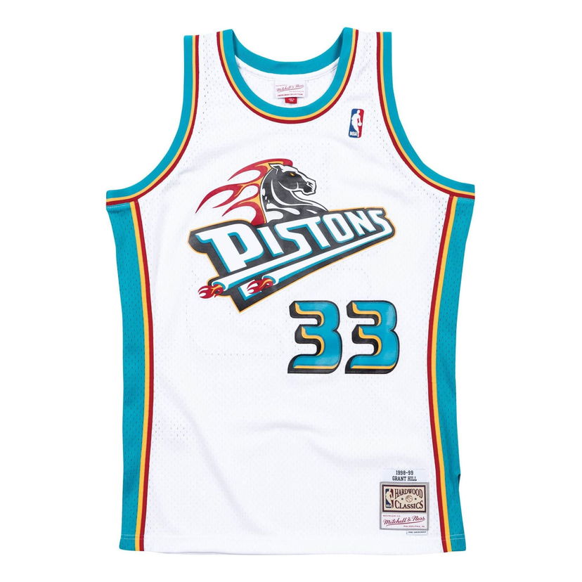 Jersey Mitchell & Ness NBA Detroit Pistons 1998-99 Swingman Jersey 'Grant Hill 33' Valkoinen | SMJYCP19211-DPIWHIT98GHI