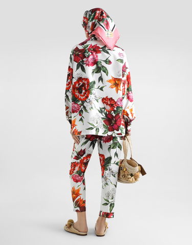 Housut Dolce & Gabbana Dolce & Gabbana Floral Print Poplin Trousers Monivärinen | FTDC3THS5TQHA5PB, 2