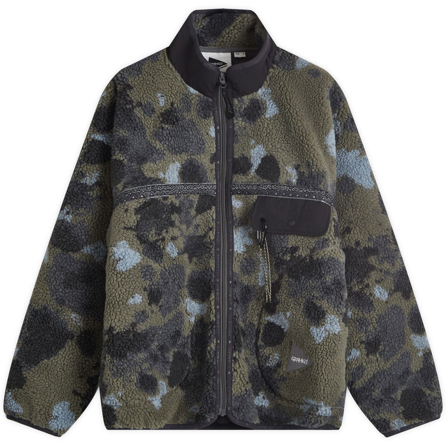 Takki GRAMICCI And Wander x Tape Fleece Jacket Camo Vihreä | GUJ4-F3005-M-CAMO, 0