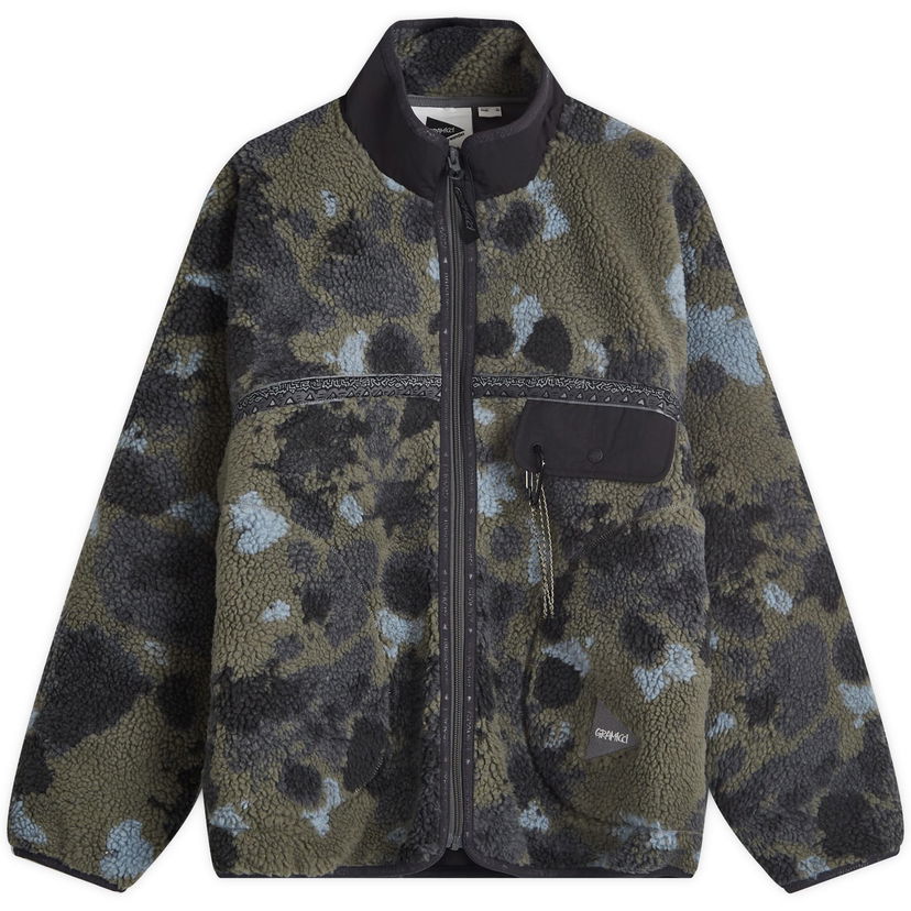 Takki GRAMICCI And Wander x Tape Fleece Jacket Camo Vihreä | GUJ4-F3005-M-CAMO