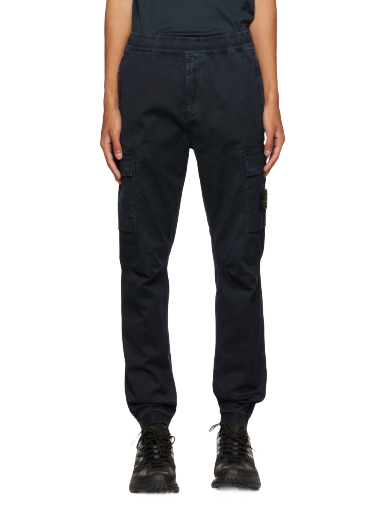 Cargo housut Stone Island Patch Cargo Musta | 7715313L1