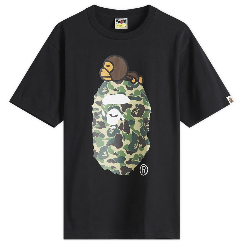T-paita BAPE A Bathing Ape ABC Camoilo On Big Ape T-Shirt Musta | 002TEL301002M-BGN