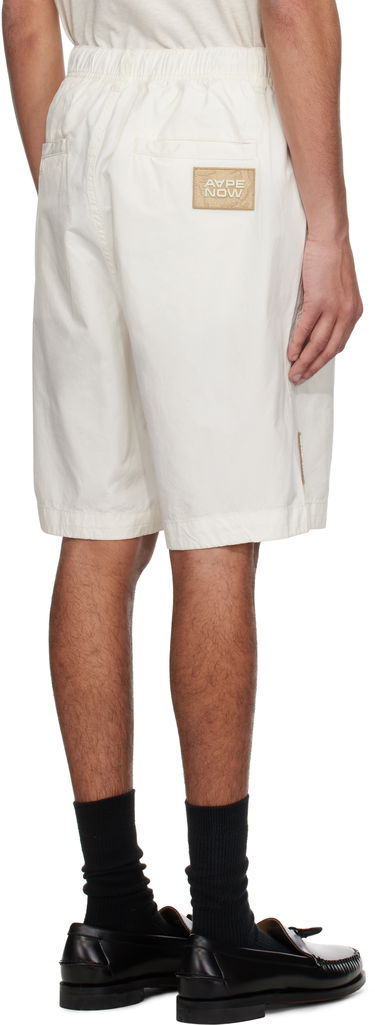 Shortsit AAPE by A Bathing Ape AAPE by A Bathing Ape 'AAPE Now' Woven Shorts Valkoinen | AAPSPMB670XXNIVX, 2