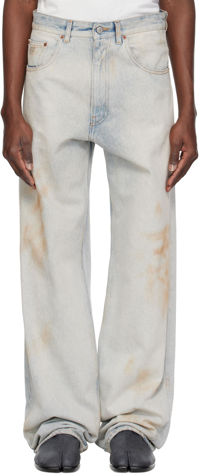 Jeans Maison Margiela MM6 Maison Margiela 5 Pocket Jeans Sininen | SH0LA0010 M30018