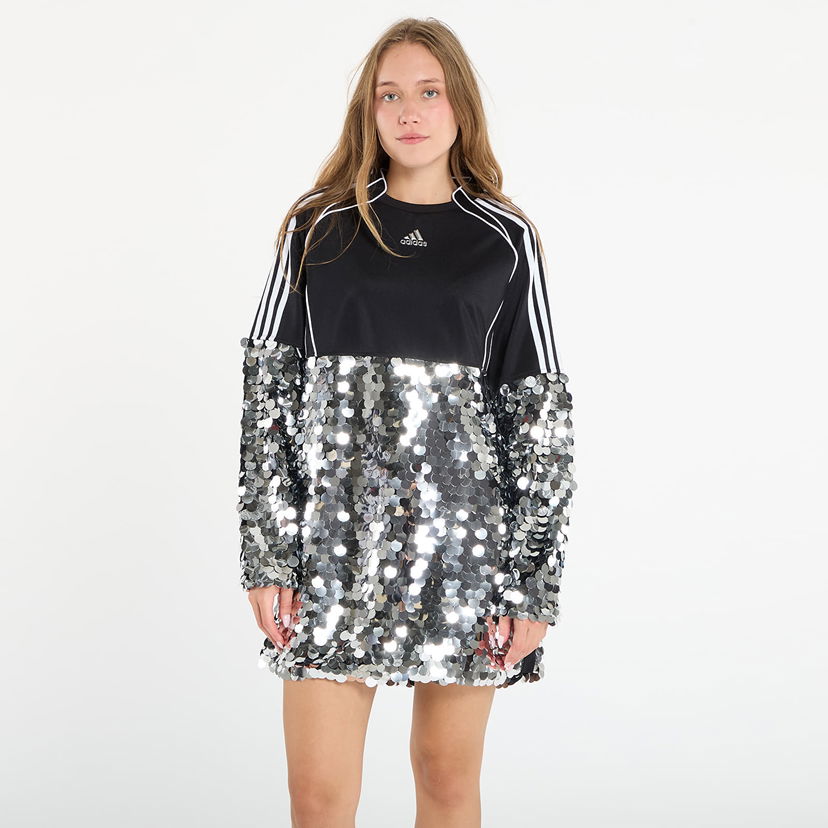 Mekko adidas Originals Adilenium Season 4 Teamgeist Sequins Mini Dress Musta | KE9798