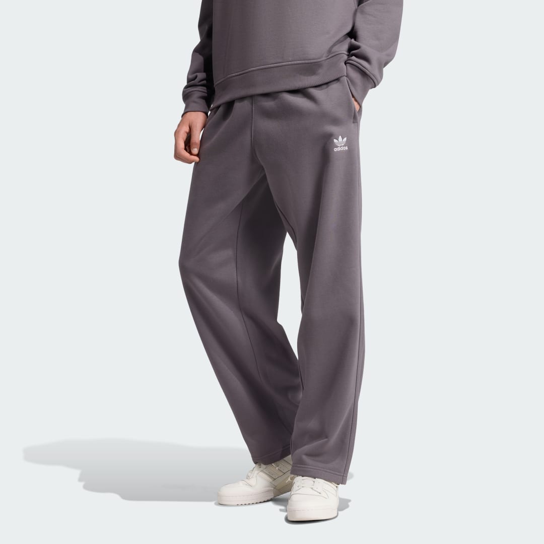 Verryttelyhousut adidas Performance Trefoil Essentials Open Hem Pants Harmaa | JW3673, 0