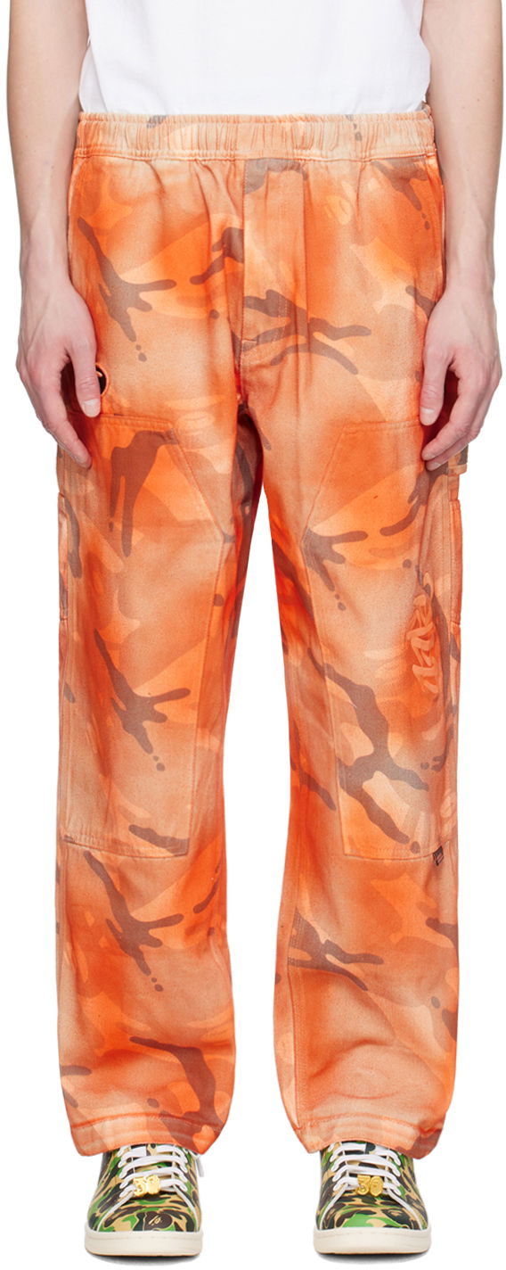 Cargo housut AAPE by A Bathing Ape AAPE by A Bathing Ape Camo Cargo Pants Oranssi | AAPPTMA682XAMBGE