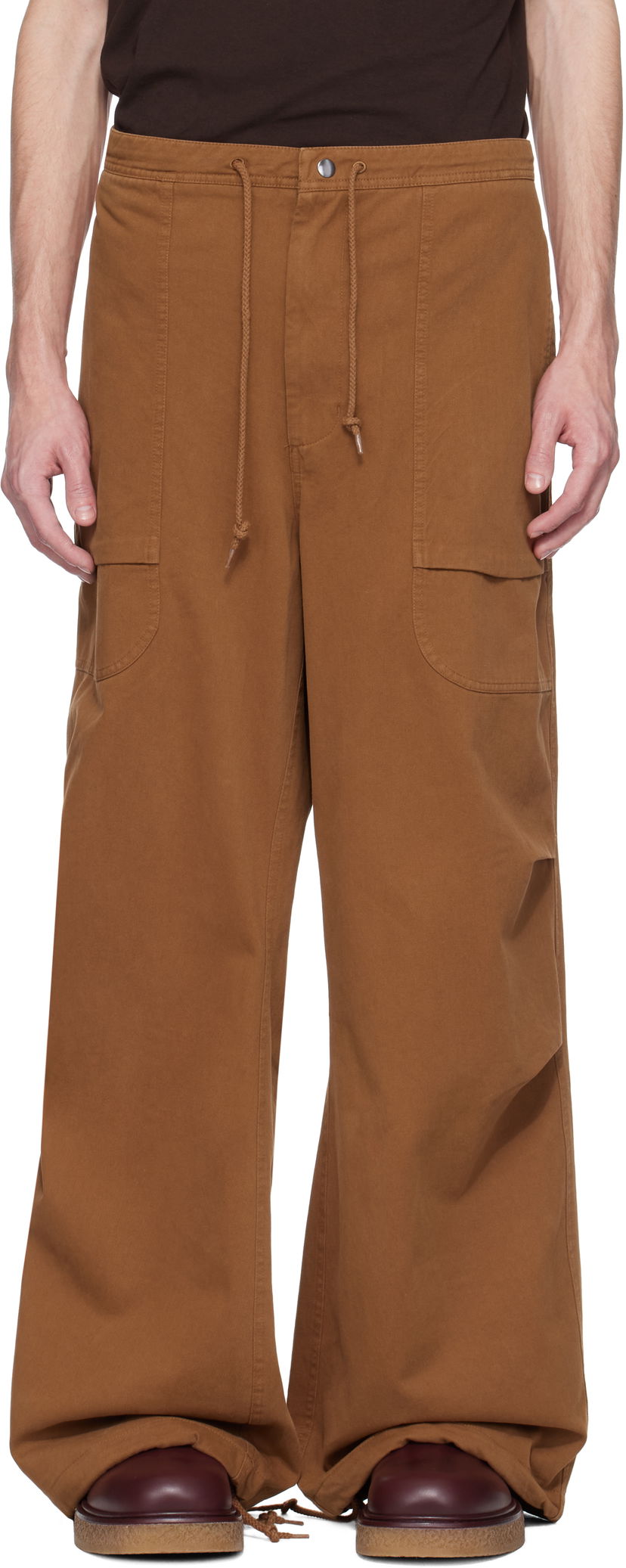 Cargo housut Entire Studios Entire Studios Barren Cargo Trousers Ruskea | ESU-S25-3021-CO