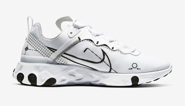 Tennarit ja kengät Nike React Element Valkoinen | CU3009-100, 2