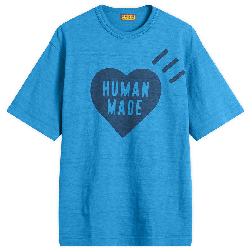 T-paita Human Made Human Made Garment Dyed Heart T-Shirt, Size Large Sininen | HM29CS033-BLU