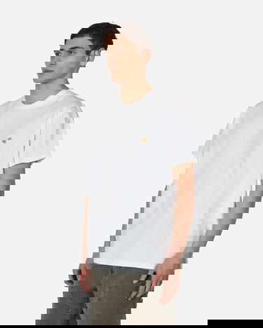 T-paita Carhartt WIP S/S Chase Valkoinen | I026391.00RXX, 4