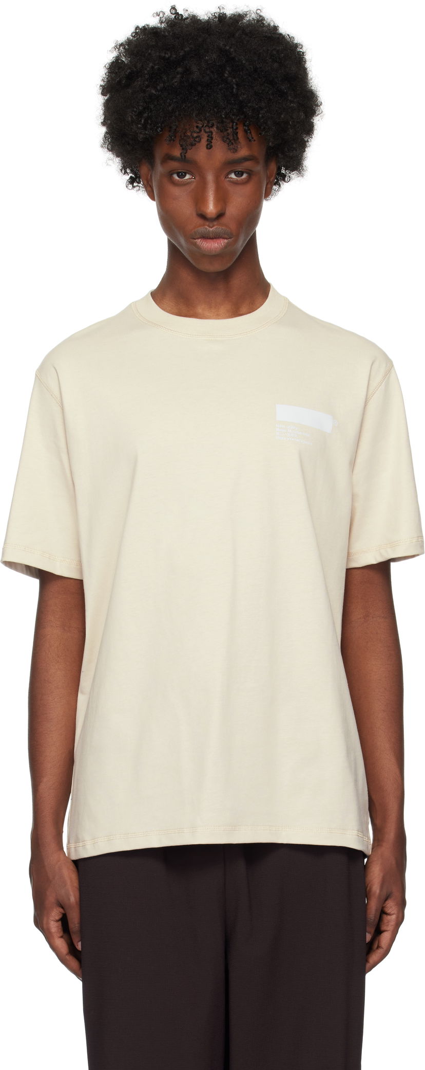 T-paita AFFXWRKS Standardized T-shirt Beige | FW24T02