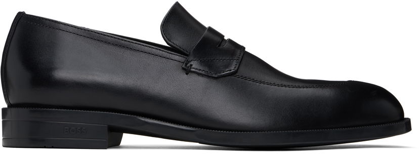 Tennarit ja kengät BOSS BOSS Leather Penny Loafers Musta | 50541699