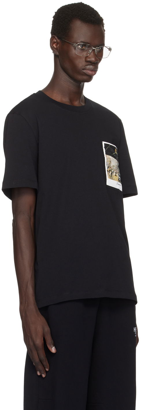 T-paita Helmut Lang Helmut Lang Overpass Postcard Graphic T-Shirt Musta | O06HM514, 1