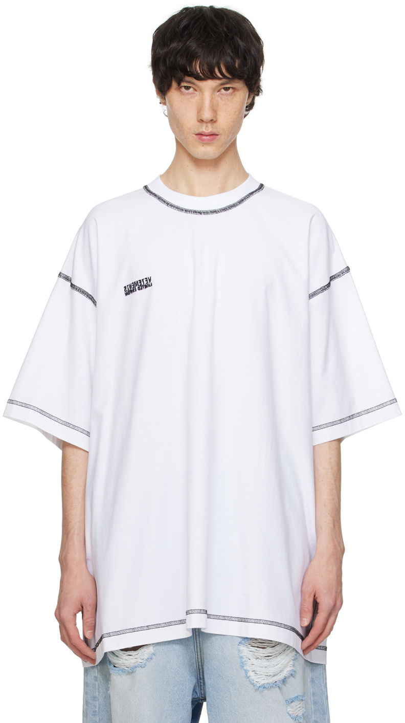 T-paita VETEMENTS Inside Out T-Shirt Valkoinen | UE64TR600WB