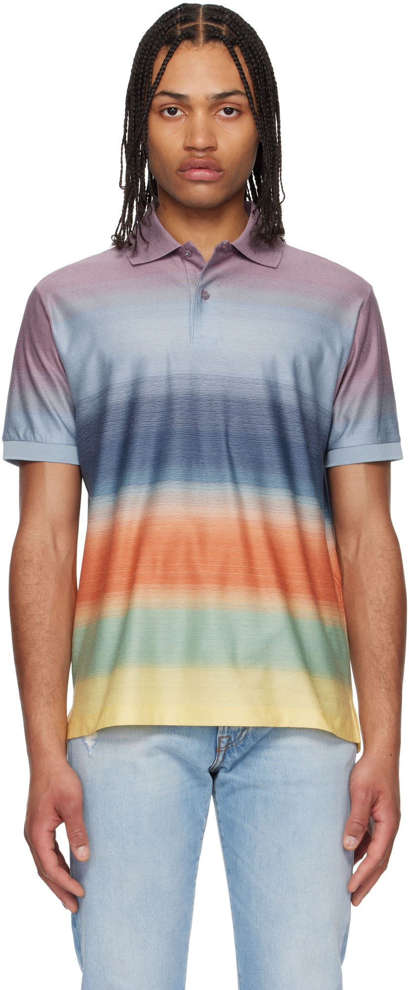 Poolopaita Paul Smith Paul Smith Smith Stripe Cotton Polo Monivärinen | M1R-958P-P02662