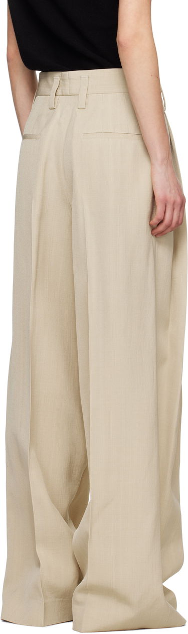 Housut Jil Sander Jil Sander Voluminous Pleated Trousers Beige | J03KA0292_J65005, 2