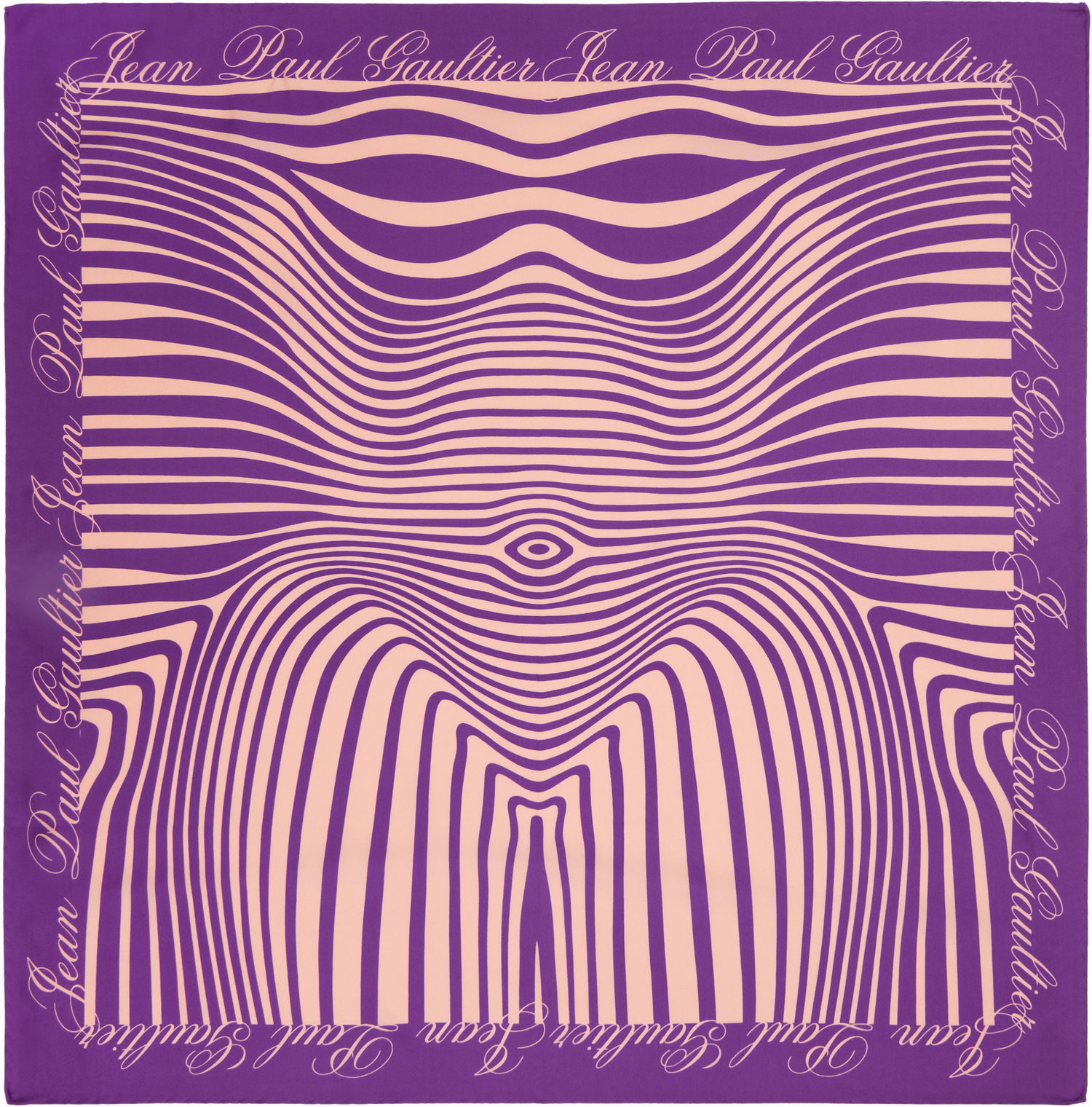 Huivi Jean Paul Gaultier 'The Body Morphing Marinière' Scarf Violetti | 25/33-U-EC052-C573-0100, 0