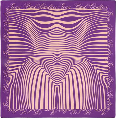 Huivi Jean Paul Gaultier 'The Body Morphing Marinière' Scarf Violetti | 25/33-U-EC052-C573-0100, 0