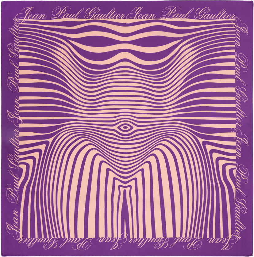 Huivi Jean Paul Gaultier 'The Body Morphing Marinière' Scarf Violetti | 25/33-U-EC052-C573-0100