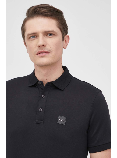 T-paita BOSS Polo Shirt Logo Badge Musta | 50467115