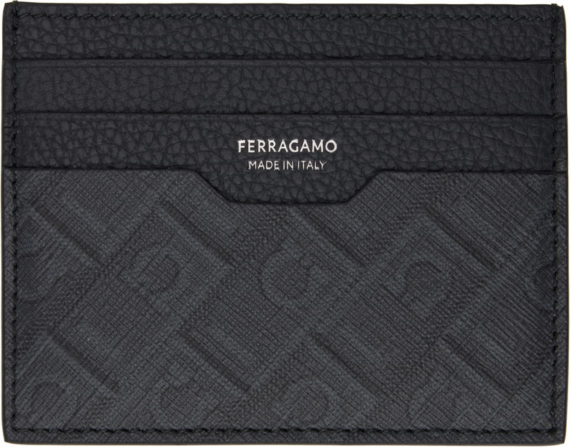 Lompakko FERRAGAMO Ferragamo Credit Card Holder Musta | 780321