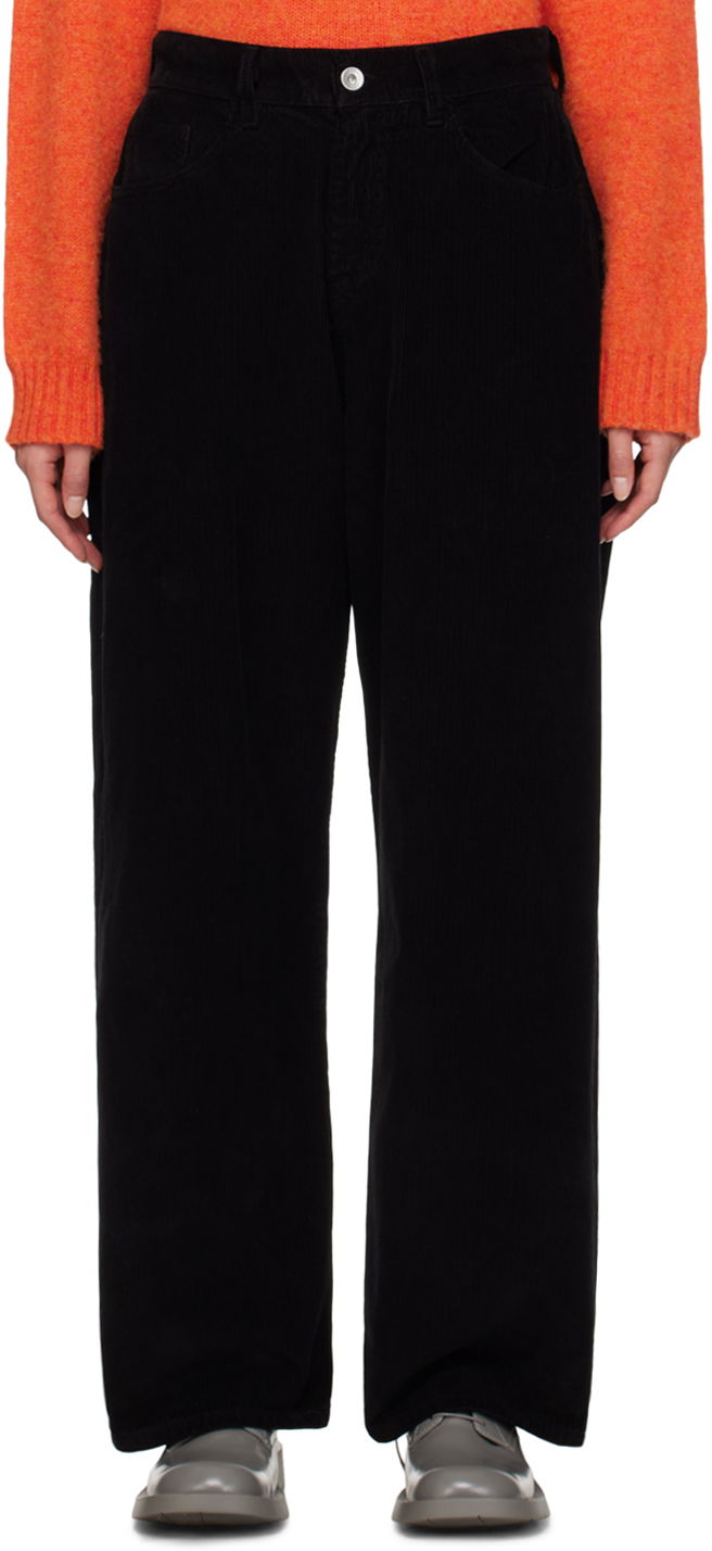 Housut YMC YMC Silver Corduroy Trousers Musta | Q4VAL