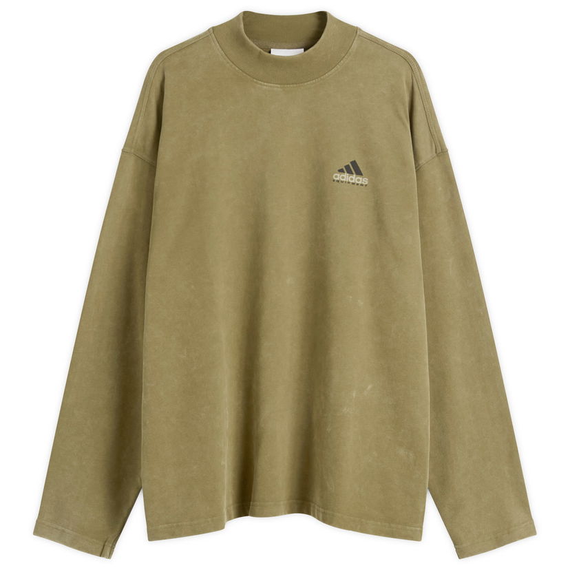 T-paita adidas Originals EQT Graphic Long-Sleeve Mock Neck T-Shirt Vihreä | JV5812