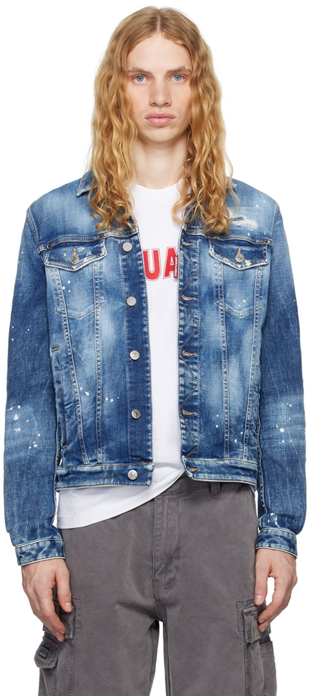 Takki DSQUARED2 Medium Heritage Denim Jacket Sininen | S74AM1521_S30872