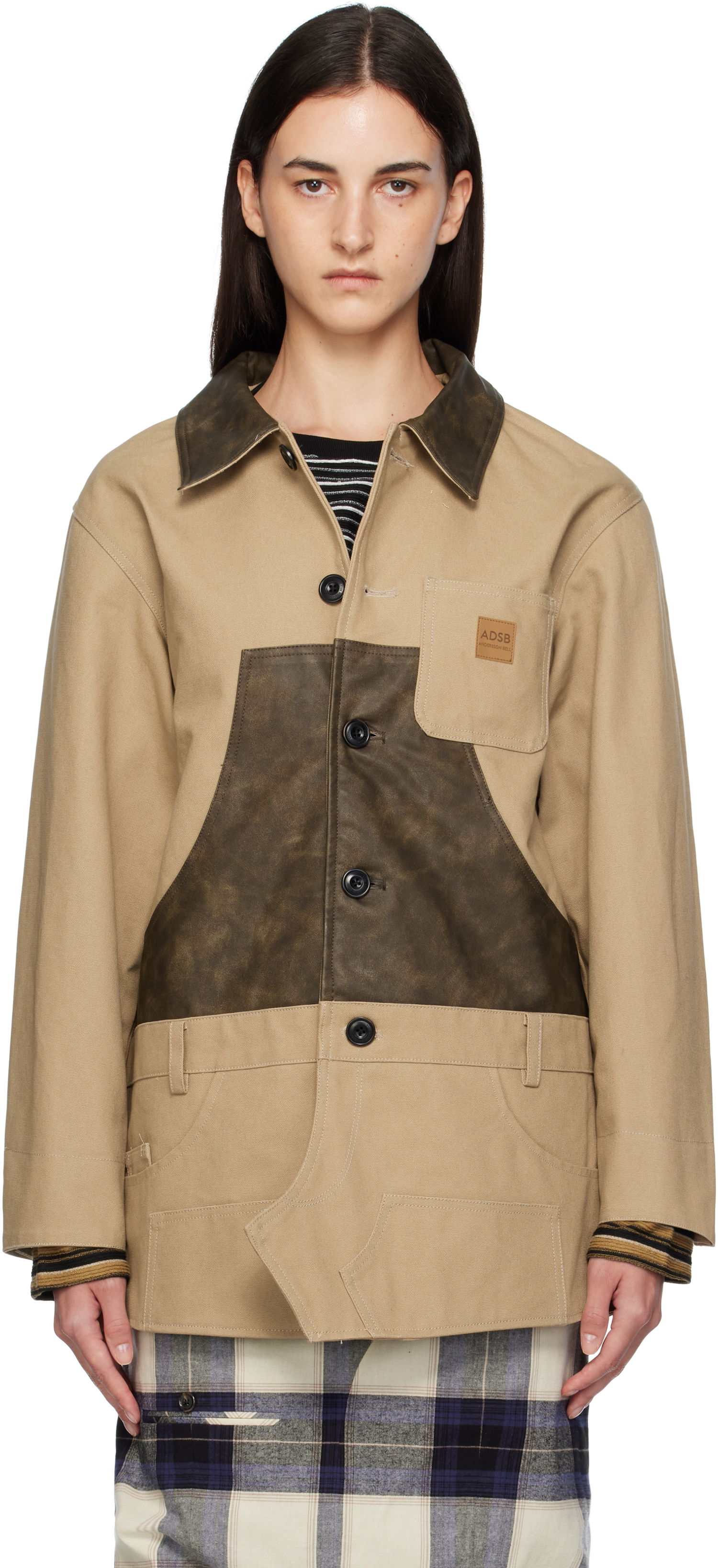 Takit Andersson Bell Andersson Bell Carpenter Shorts Inserted Coat Beige | awa720w, 0