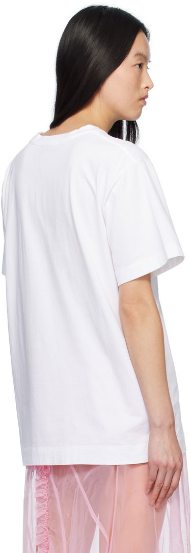 T-paita Simone Rocha Simone Rocha Carnation Print T-Shirt Valkoinen | 5195P32A-W 0569, 2