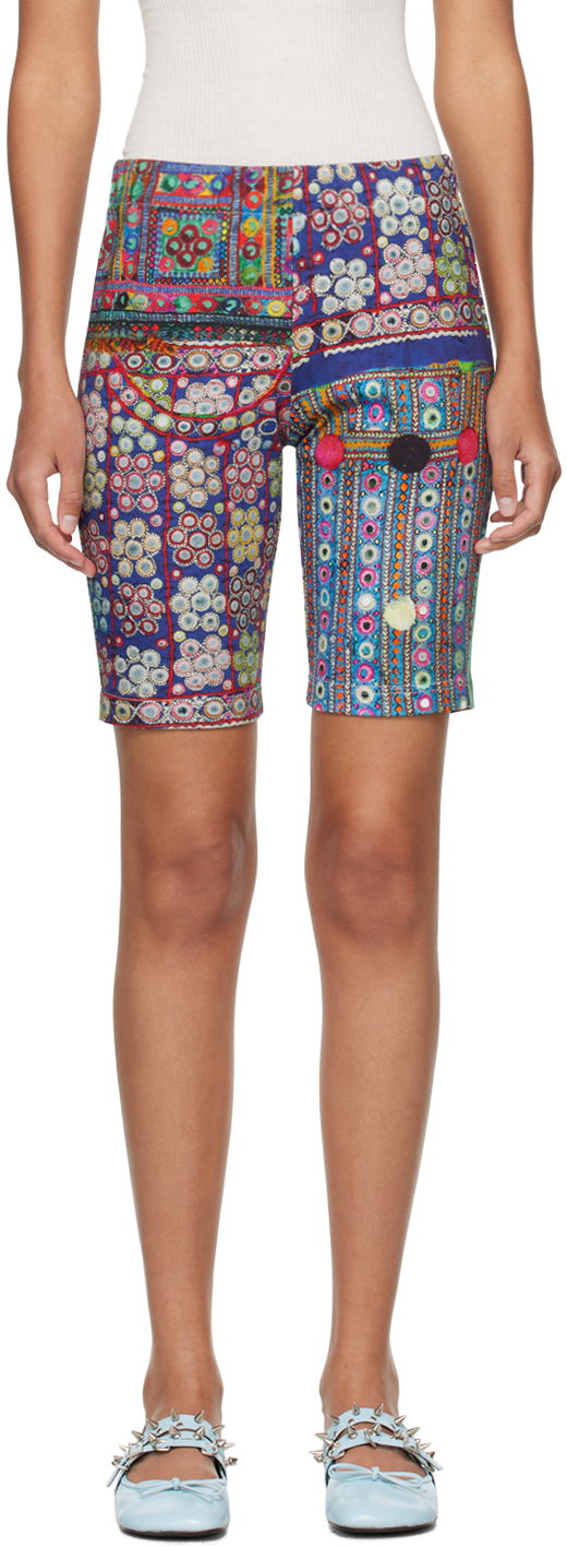 Shortsit Comme des Garçons Comme Des Garçons Printed Cycling Shorts Monivärinen | TM-T020-051
